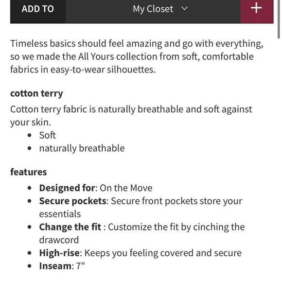 Lululemon All Yours High Rise Short *7"
Heathered Core Medium Grey - Picture 4 of 9
